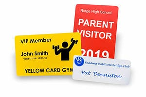 Our personalized name plates and name badges can be made from a variety of materials.