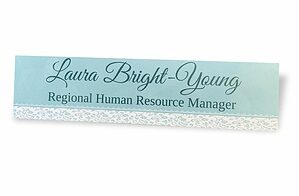 You can use your office door name plates to enhance your branding or allow employees to express their creativity. 