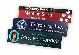 You can use your office door name plates to enhance your branding or allow employees to express their creativity. 