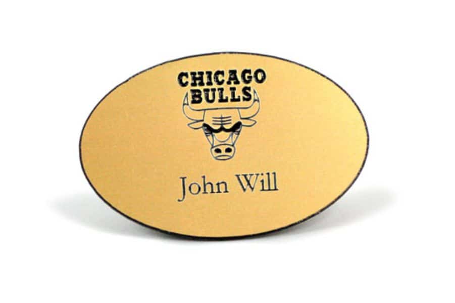 Chicago Bulls Name Badge