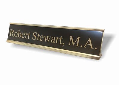 Engraved Desk Name Plate