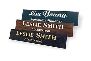 Office door name plates are essential to creating a professional-looking workspace.
