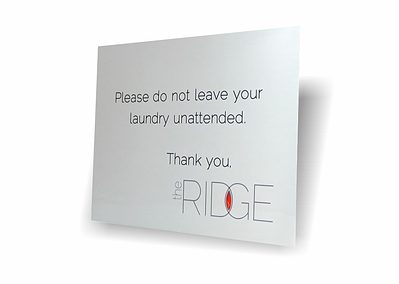 Silver Metal Sign