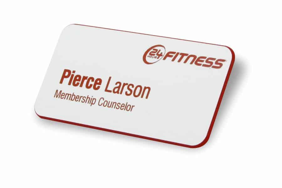 24 Hour Fitness Name Badge