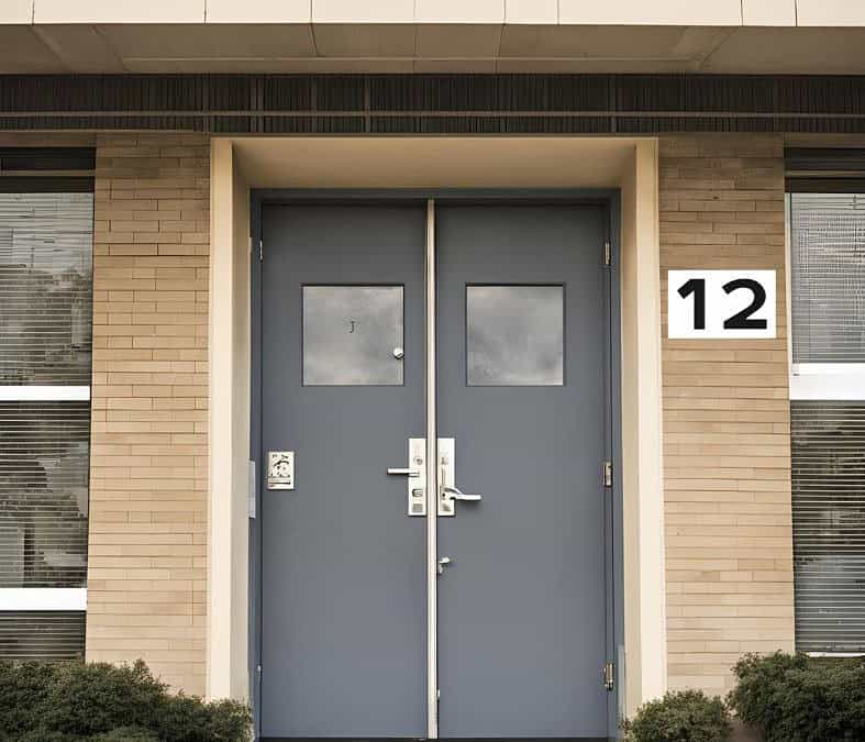 School Door Numbering Signs